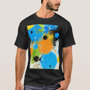 Camiseta Cosmic Chromatic Splatter: Abstract Orbit
