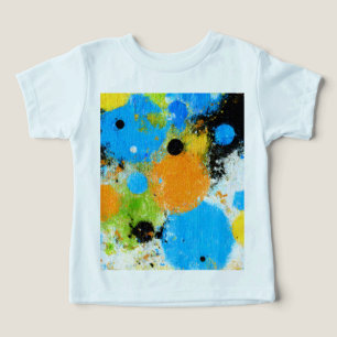 Camiseta Cosmic Chromatic Splatter: Abstract Orbit
