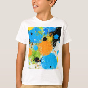 Camiseta Cosmic Chromatic Splatter: Abstract Orbit