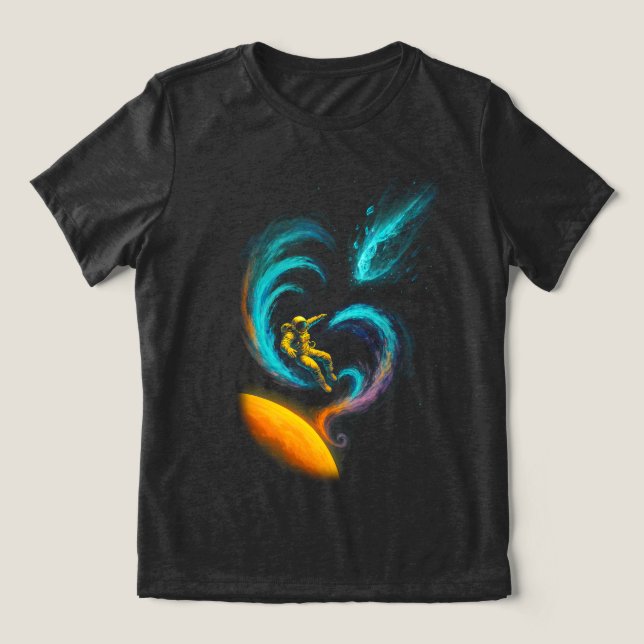 Camiseta Cosmic Drift: Swirling Nebula Journey (Design frontal)