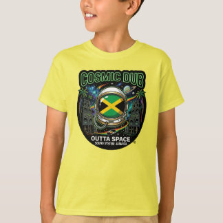Camiseta Cosmic Dub Fora do Espaço Sistema de Som Jamaicano