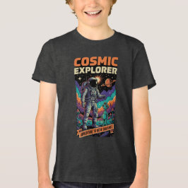 Camiseta Cosmic Explorer Astronaut Space Adventure Kids 