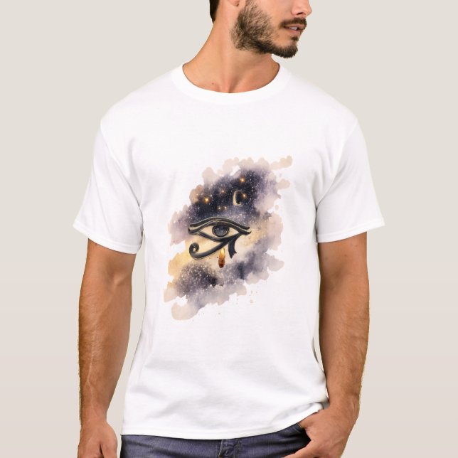 Camiseta Cosmic Eye of Horus Ancient Egyptian Symbol (Frente)