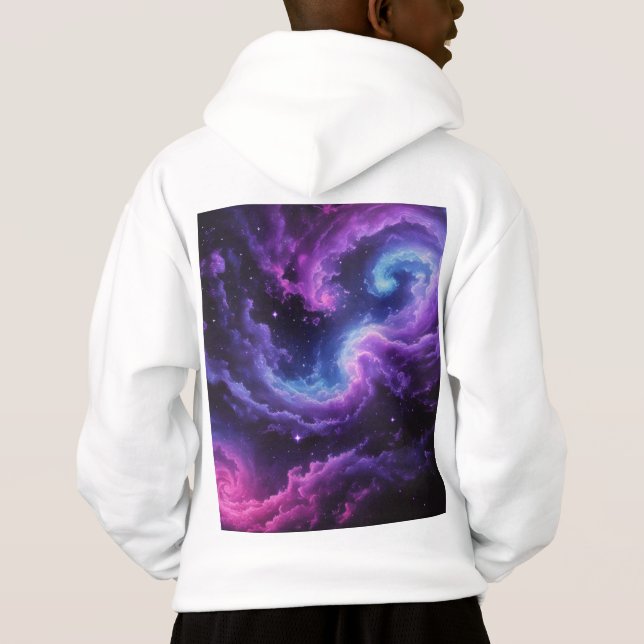 Camiseta Cosmic Galaxy Nebula Abstract Space Art Design (Verso)