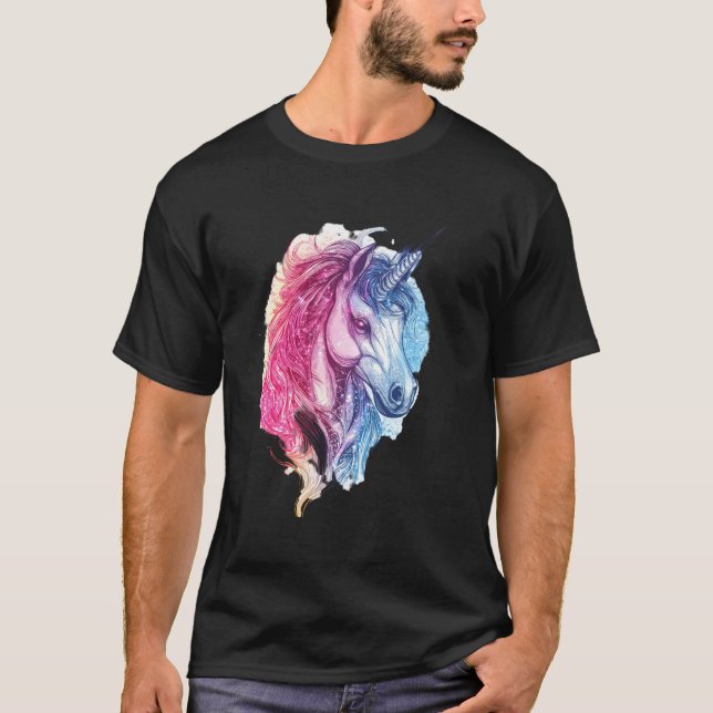 Camiseta Cosmic Galaxy Unicorn (1) (Frente)
