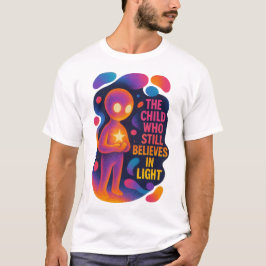 Camiseta Cosmic Glow Character & Inspirational Art