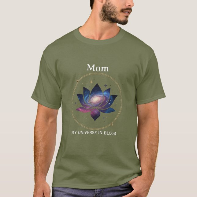 Camiseta Cosmic Lotus Flower Mom Bloom (Frente)