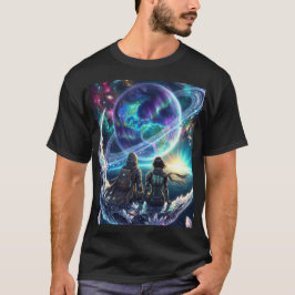 Camiseta Cosmic Lovers Galaxy Planet Fantasy Acrylic Print