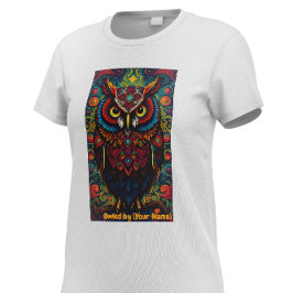 Camiseta Cosmic Mandala Owl