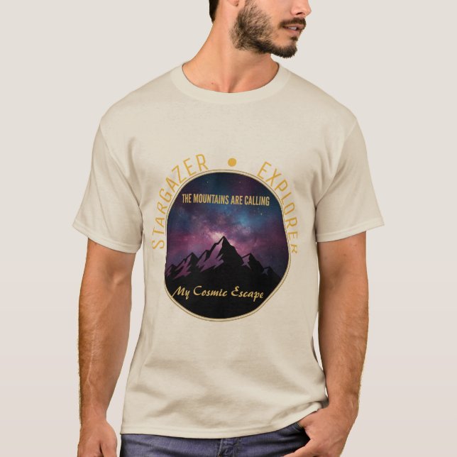 Camiseta Cosmic Mountain Calling (Frente)