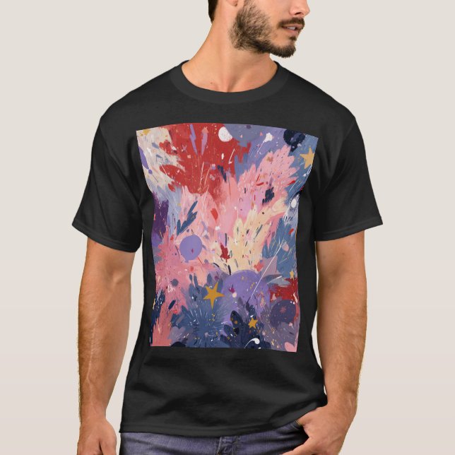 Camiseta Cosmic Party Abstract Explosion (Frente)
