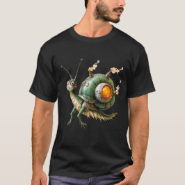 Camiseta Cosmic Steampunk Snailbird – Criatura de Sonho Neo