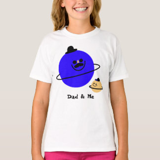Camiseta Cósmica Pai e Eu para Crianças