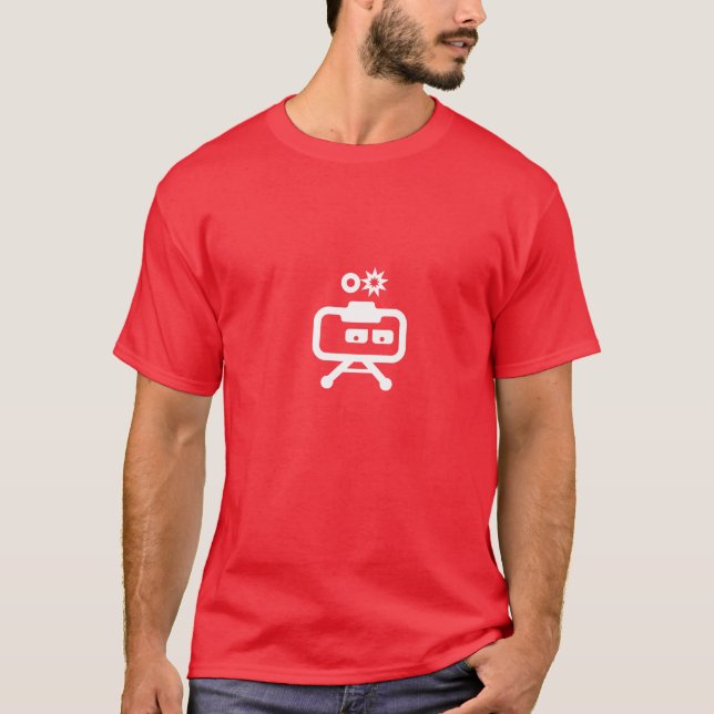 Camiseta Cosmicity Logobot T vermelho (Frente)