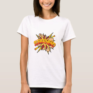 Camiseta Cosplay Comic Book Pop Art SUPERHERO