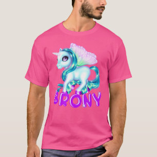 Camiseta Cosplay de Pône Brony Azul e Roxo
