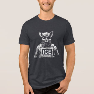 Camiseta Cosplay do Porco da ICE – Medo no Uniforme - Anti