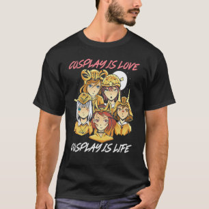 Camiseta Cosplay É Amor Cosplay É Vida Personagem Cosplay