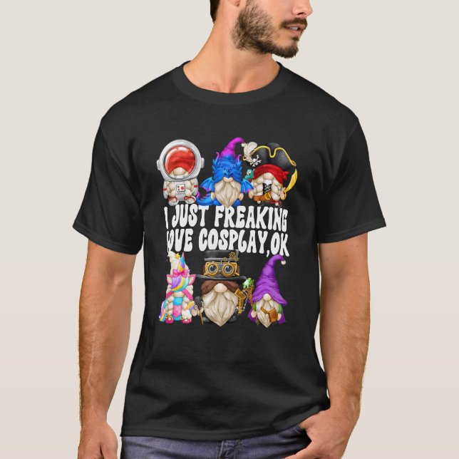 Camiseta Cosplay Lover Quote For Family Cute Wizard And Dra (Frente)