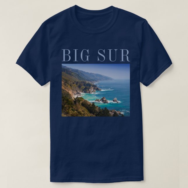 Camiseta Costa da Califórnia Big Sur (Frente do Design)