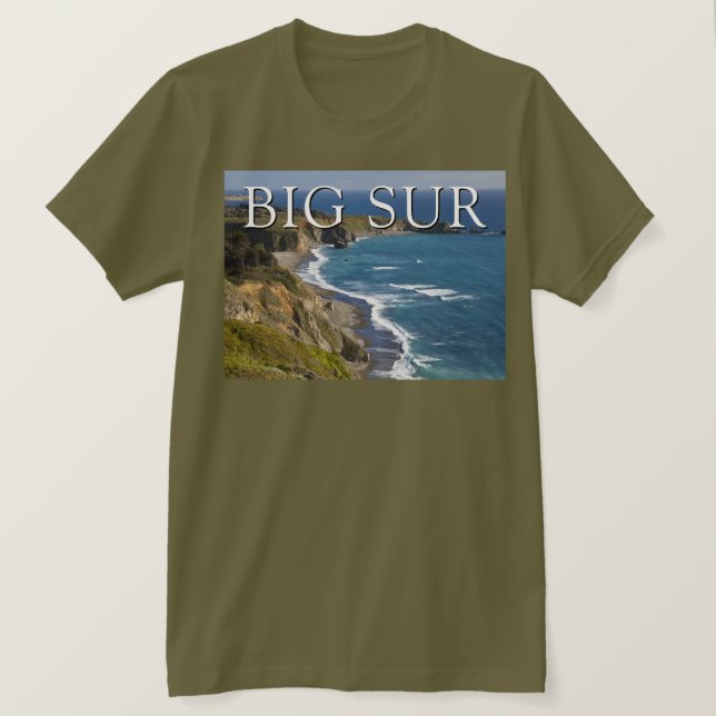 Camiseta Costa de Big Sur | Califórnia (Frente do Design)