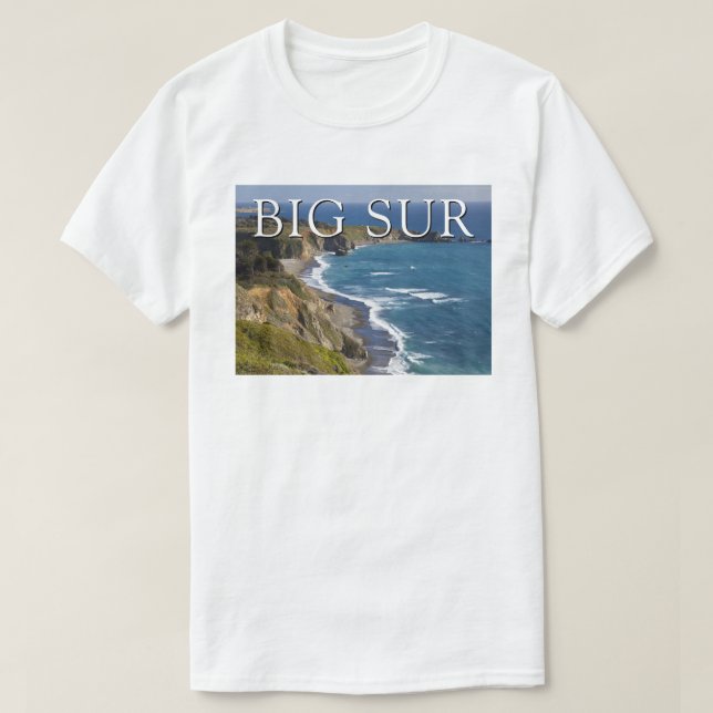 Camiseta Costa de Big Sur | Califórnia (Frente do Design)