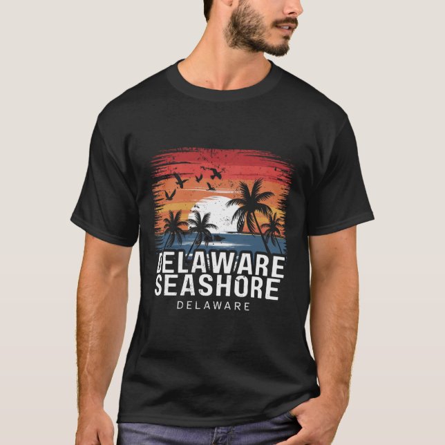 Camiseta Costa de Delaware Delaware Surfe Surfista  (Frente)
