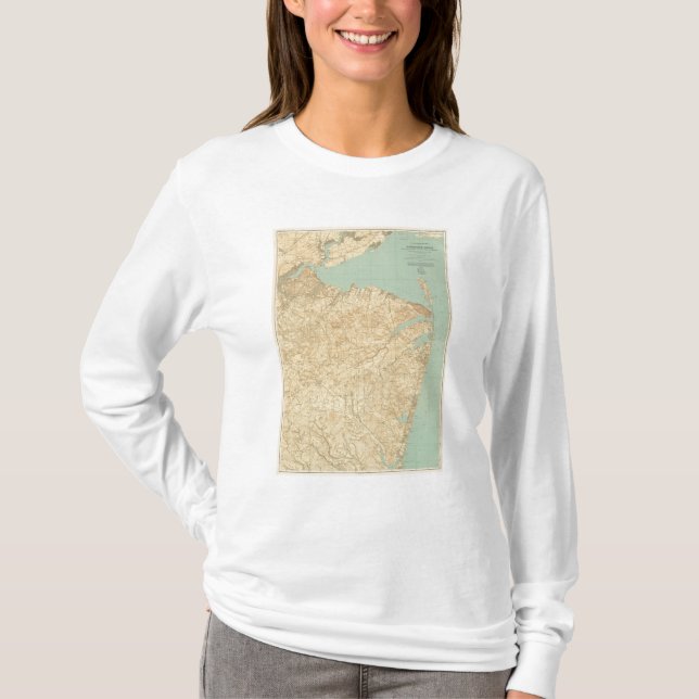 Camiseta Costa de Monmouth, New-jersey (Frente)