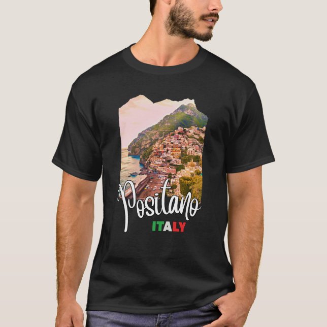Camiseta Costa de Positano Amalfi 1 (Frente)
