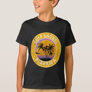 Camiseta Costa do Golfo Alabamada Al Vintage Retro Verão 80
