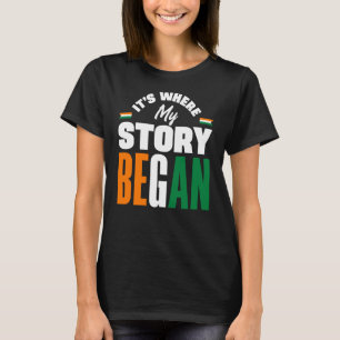 Camiseta Costa do Marfim Bandeira Onde Minha História Começ