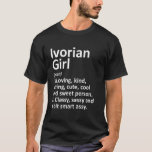 Camiseta Costa do Marfim: Funny Country Roots Des<br><div class="desc">Garota marfinense na Costa do Marfim Engraçada No País Sobe.</div>