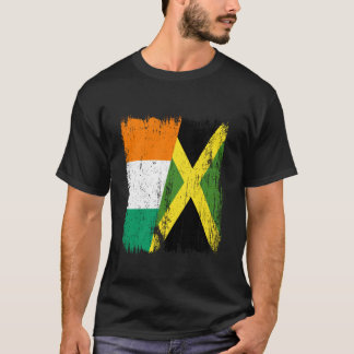 Camiseta Costa do Marfim Jamaica Meia Bandeira Patrimônio J