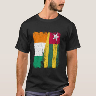 Camiseta Costa do Marfim Togo Meia Bandeira Marfinense Togo