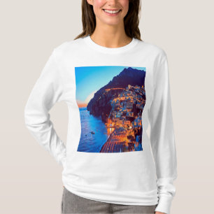 Camiseta costa ldp POSITANO Amalfi - pôr do sol tirado pel