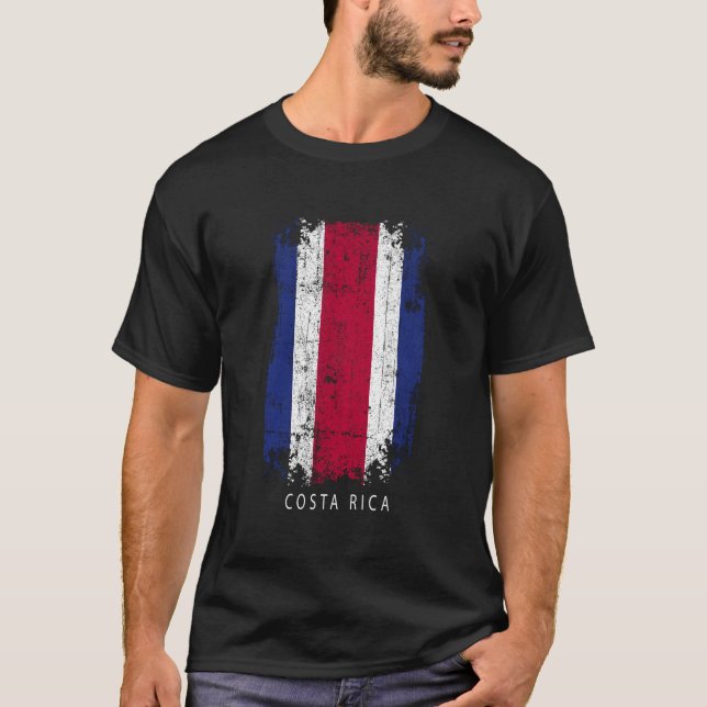 Camiseta Costa Rica Country Flag Costa Rica (Frente)