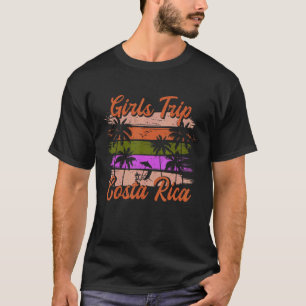Camiseta Costa Rica Garotas Trip Correspondendo Férias de V