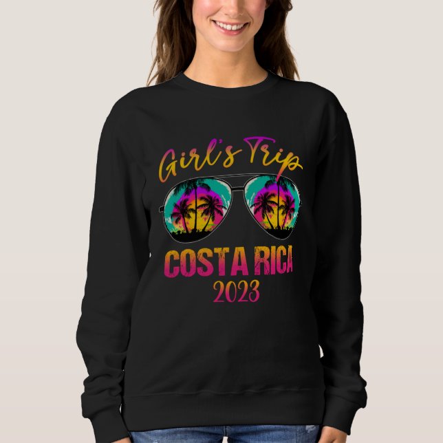Camiseta Costa Rica Girls Trip 2023 Sunglasses Summer Girlf (Frente)