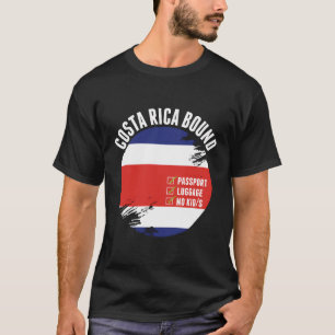 Camiseta Costa Rica País Viagem Costa Rica Bandeira V