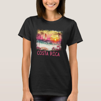 Camiseta Costa Rica Palm Árvore Férias Praia Verão e Sur
