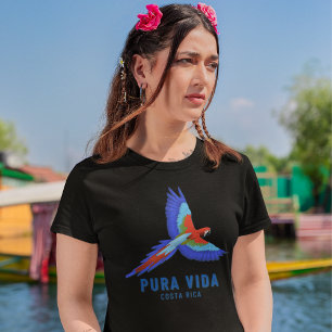 Camiseta Costa Rica Parrot Pura Vida Souvenir