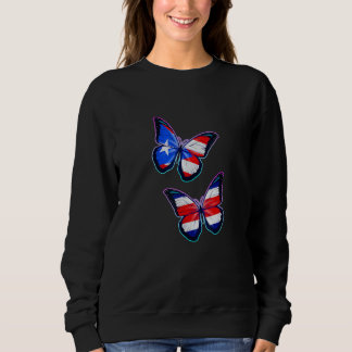 Camiseta Costa Rica Puerto Rico bicultural roots Butterfly 