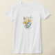 Camiseta Costa Rica Souvenir, botânica feminina (Laydown)