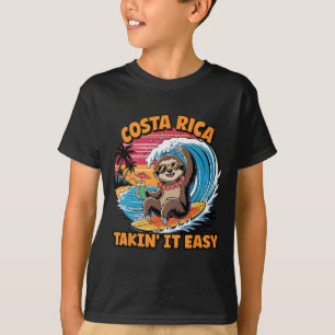 Camiseta Costa Rican Vida Surfer Take It Easy Costa Rica Pr