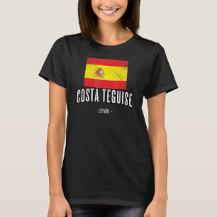 Camiseta Costa Teguise Espanha Es Flag City Bandera Ropa