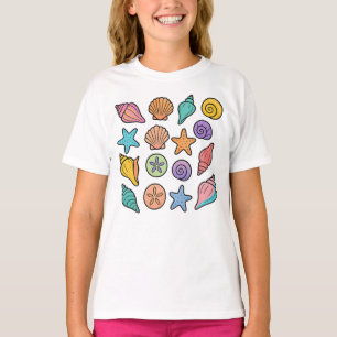 Camiseta Costeira Mínima Praia Colorida Pastel Sedel