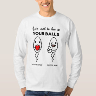 Camiseta Costumávamos Viver Em Suas Bolas, Pai De Nome Per