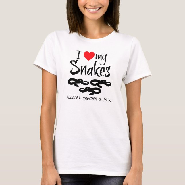 Camiseta Costume Amo As Minhas Cobras (Frente)