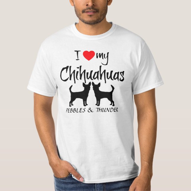 Camiseta Costume Amo Meu Chihuahuas (Frente)