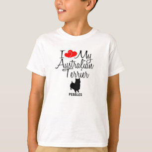 Camiseta Costume Amo Meu Terrier Australiano